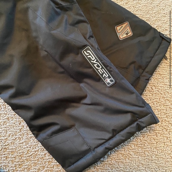 Big Kids’ Spyder Insulated Ski/Snowboard Pants/Bibs Detachable Suspender - Picture 5 of 7